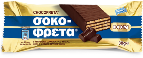 ION Schokofreta mit Zartbitterschokolade / blau 38g