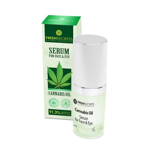 Fresh Secrets Cannabis Oil Gesichts- und Augenserum mit Hanföl 15 ml