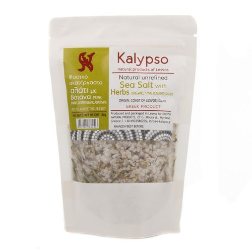 Kalypso natürliches unraffiniertes Meersalz mit Kräutern 150g